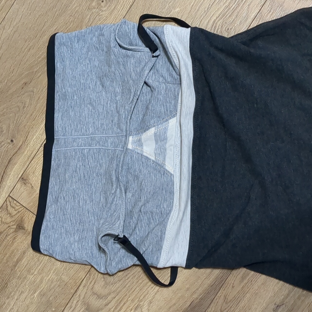 Lululemon Pima Cotton Blend Color block Tank Top Grey Women's Size Small - Picture 5 of 5